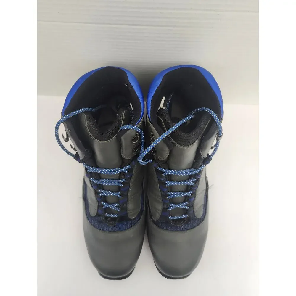 Trak NNN Cross Country Ski Boots Vintage Grey Blue Men's Size 12 Nordic Shoes